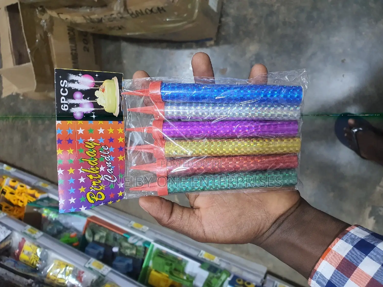 SPARKLING BIRTHDAY CANDLES 12cm 6 PCS