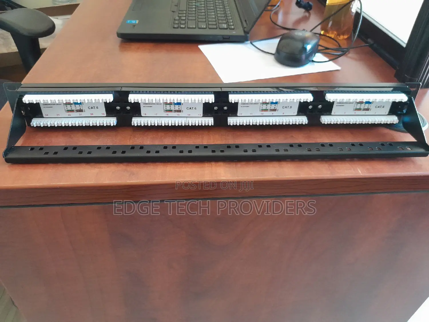 24 Port Patch Panel Cat6 UTP Unshielded Fully-Loaded