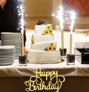 SPARKLING BIRTHDAY CANDLES 6cm 6 PCS