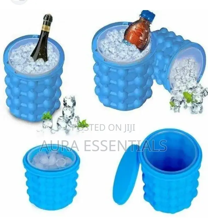 Ice Cube Maker Silicone Ice Bucket