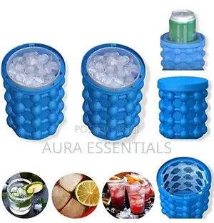 Ice Cube Maker Silicone Ice Bucket
