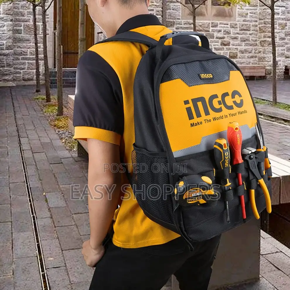 INGCO Tool Backpack,Tool Bag Multifunctional Tool Bag