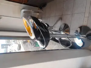 Plastic Stool and Steel Stand