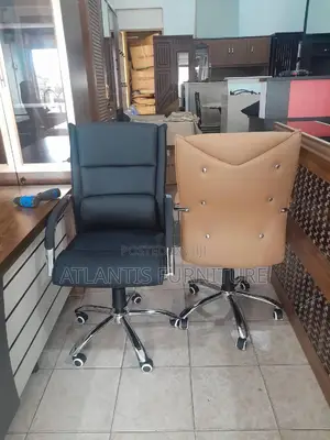 Black and Pich Executive Office Chairs