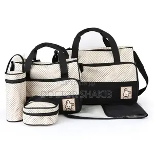 Generic New Design 5 In 1 Baby Diaper Nappy Women's Bag