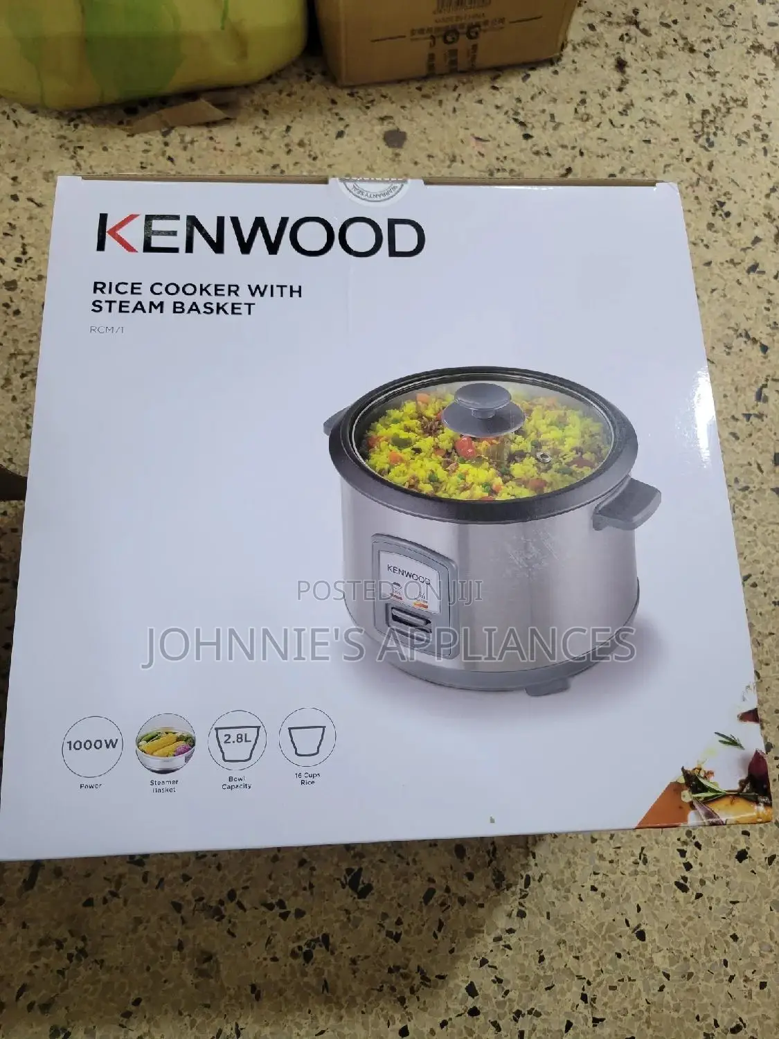 Kenwood Rice Cooker With Steam Basket 2.8l