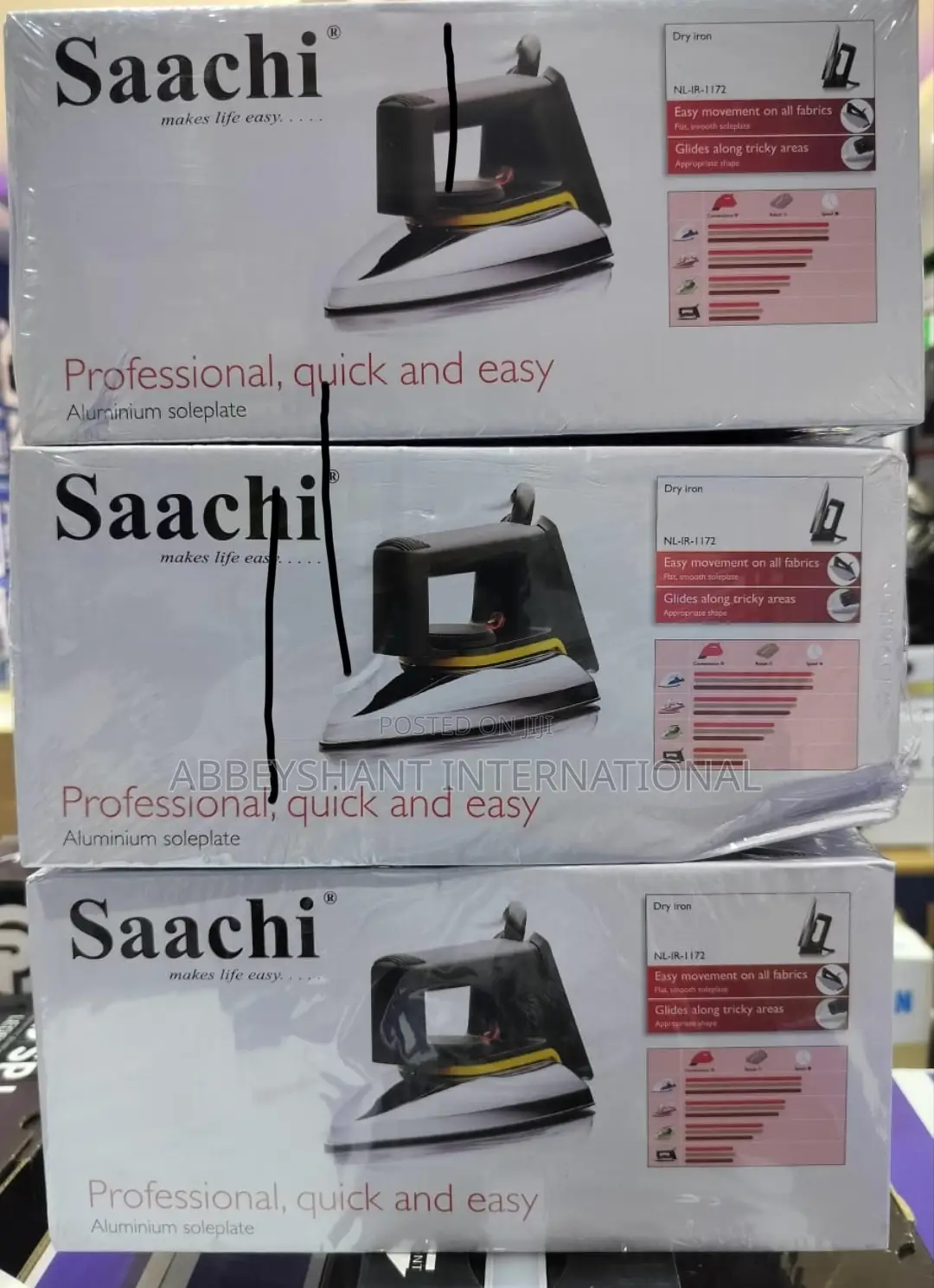 Flat Iron -Flat Iron Saachi Dry Flat Iron NL-IR-1172