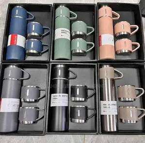 500ML Stainless Steel Vacuum Flask Gift Set Office Style