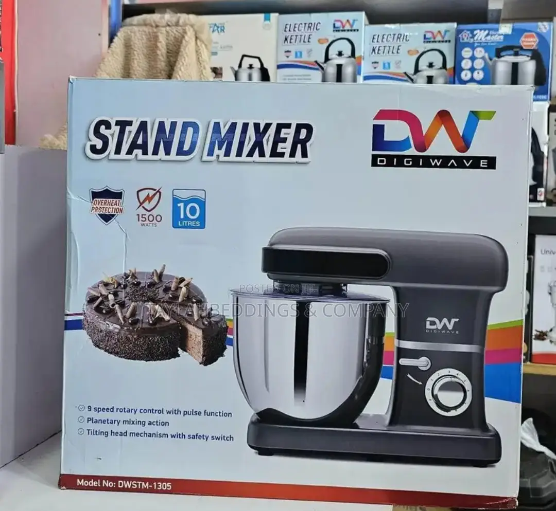 Digiwave Stand Mixer 10L 1200watts – Black