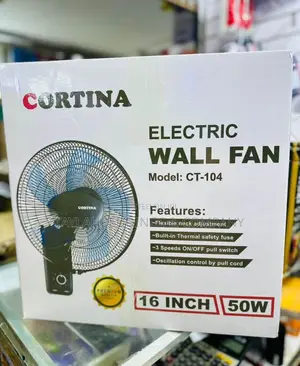 CORTINA Wall Fan – Black
