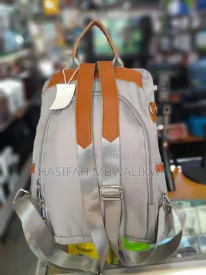 Ladies/ Women's Antitheft Back Pack- Grey