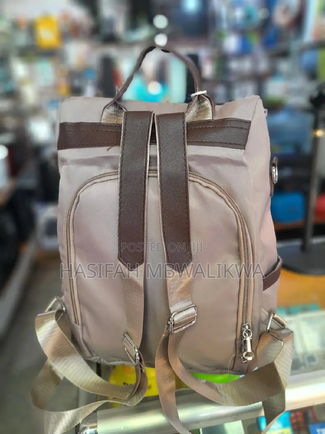 Ladies/Women's Antitheft Back Pack- Grey