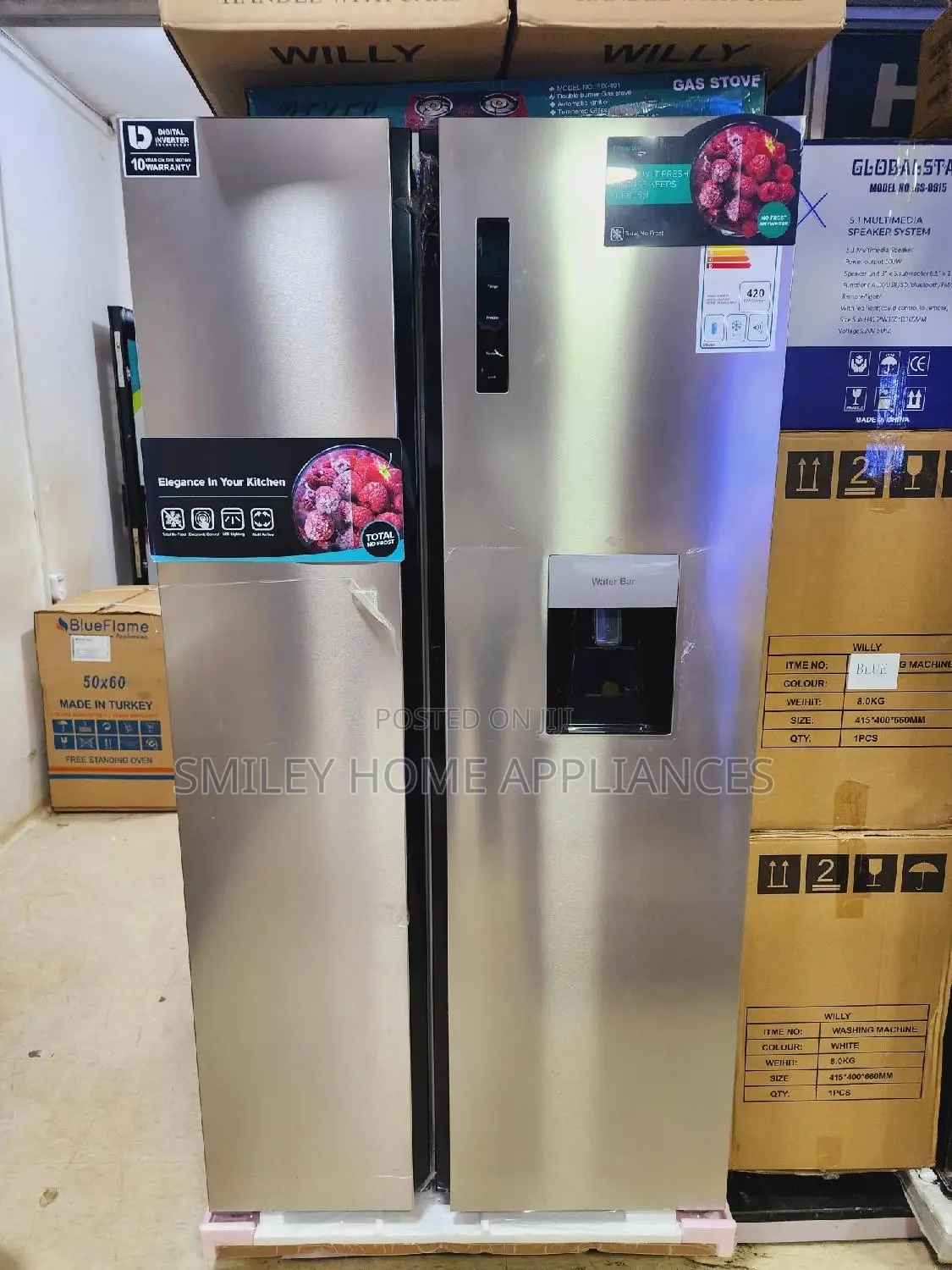 Brandnew 670ltrs Hisense Refrigerator Side by Side