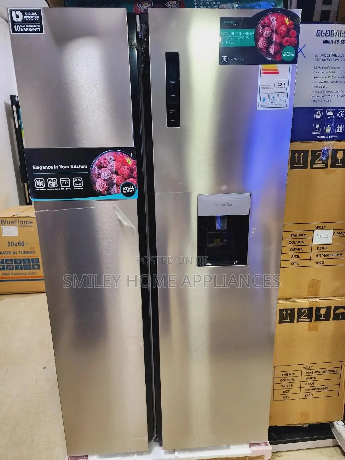 New Arrival Hisense 670ltrs Fridge Side by Side
