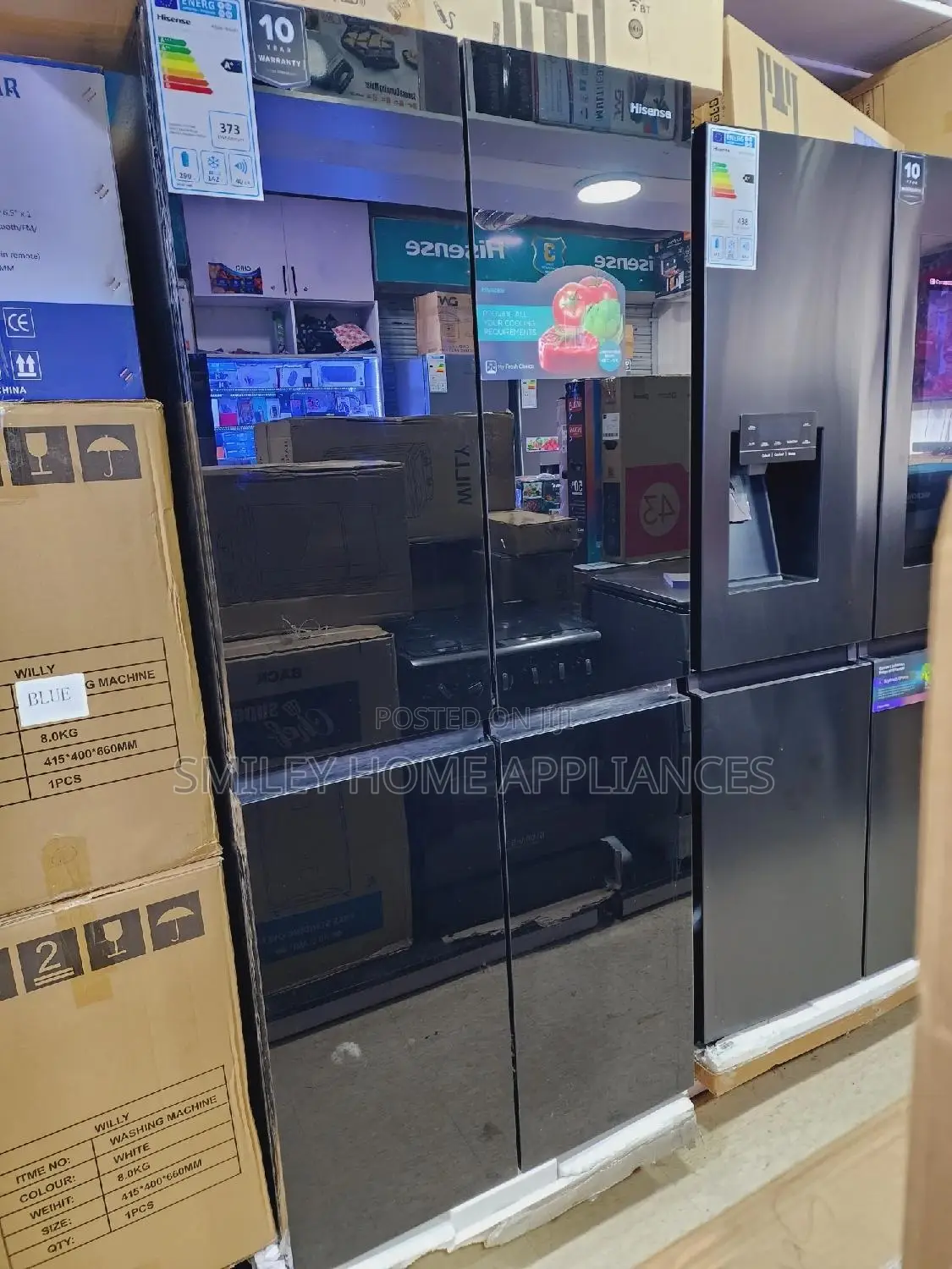 Brand New Hisense 561ltrs Side by Side Refrigerator