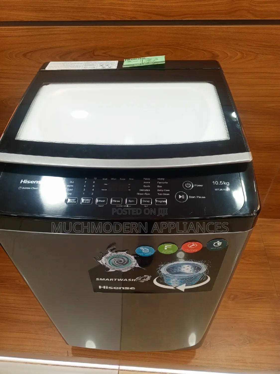 Hisense 10.5 KG Top Loader Washing Machine