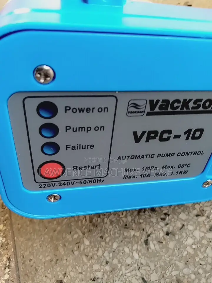 Water Pressure Control Switch