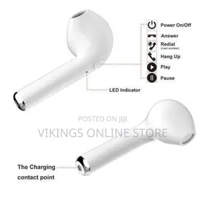 I7S TWS Wireless Bluetooth Earphone - White
