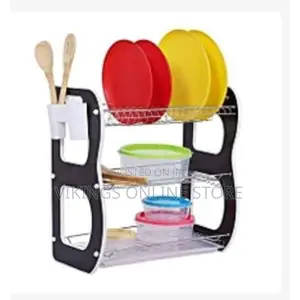 3 Tier Dish Draining Rack - Black