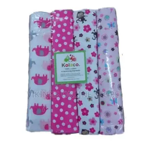Baby 100% Cotton 4pc Baby Receiving, Swaddling Sheets-