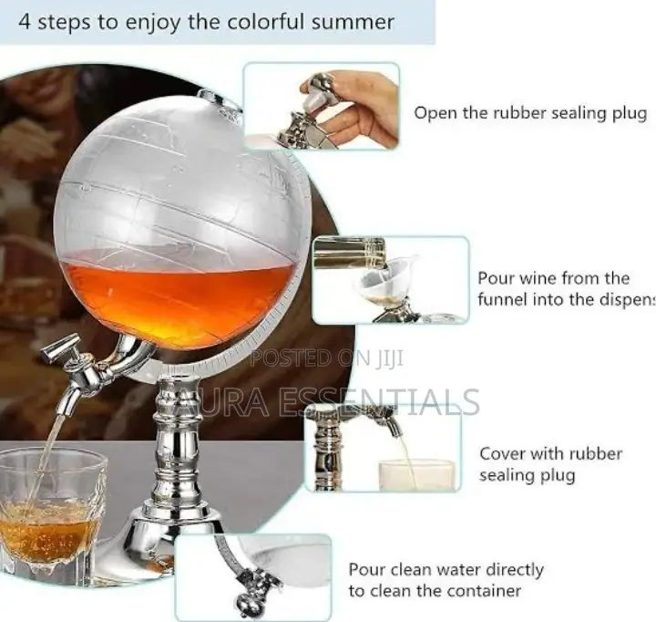 Large Global Shaped Beverage Dispenser