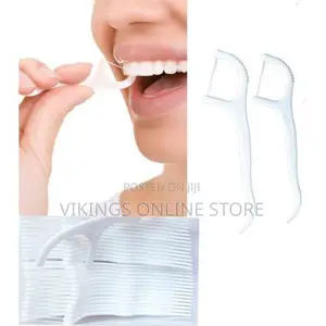 2 in 1 Dental Floss - White