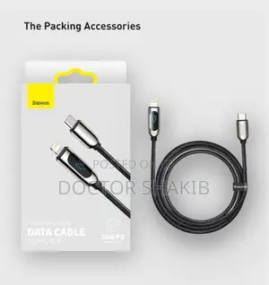 Baseus USB-C- Lightning Data Cable ( New )