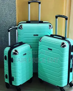 Original Rubber Plastic Suitcase. Large .( Green)