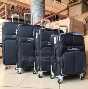 Original Cloth Suitcases by Wilson. Full Set of 4pcs.( Blue)