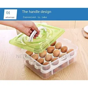 32 Eggs Storage Box With Handle