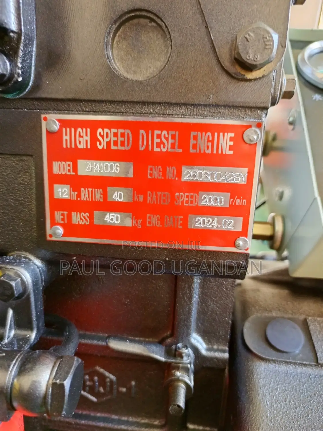 High Speed Diesel Engine 3 (40kw)