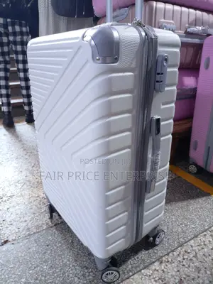 VIP Plastic Suitcases in Medium Size (White Color)