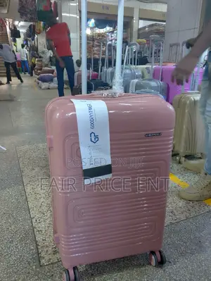Classy VIP Pure Rubber Plastic Suitcases. Medium.( Gold)