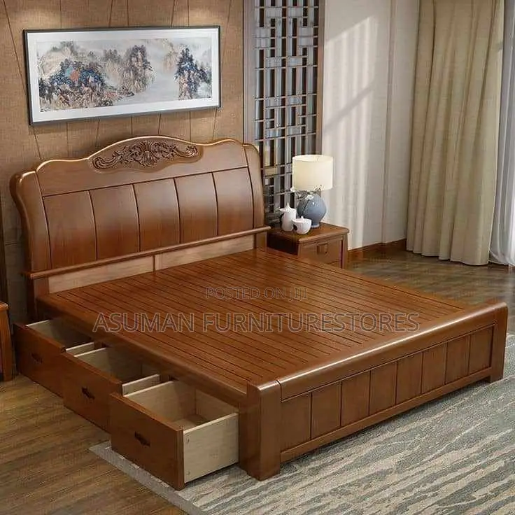 Modern Wood Bed With Storage Call Us On