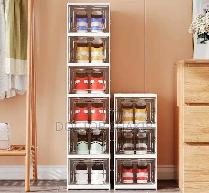 6-Tier Foldable Stackable Shoe Rack Organizer