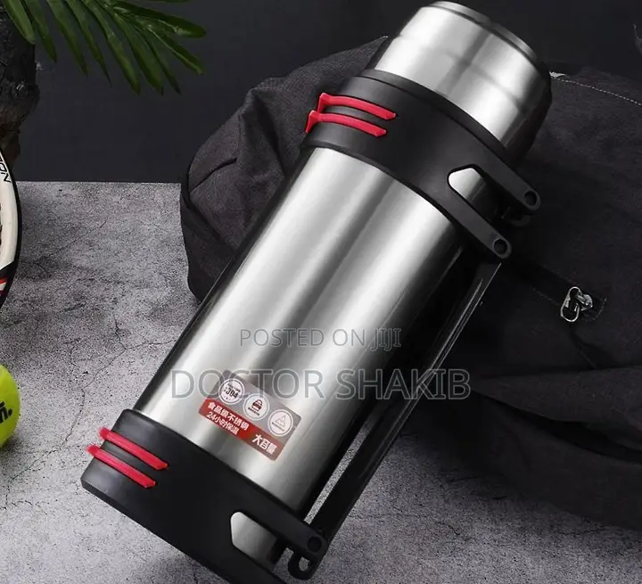 Stainless Steel Shoulder Strap Pot Travel Flask