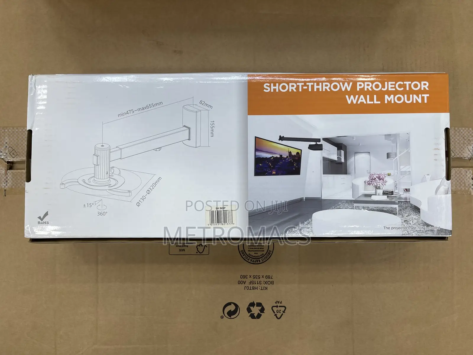 Universal Overhead Projector Wall Mount