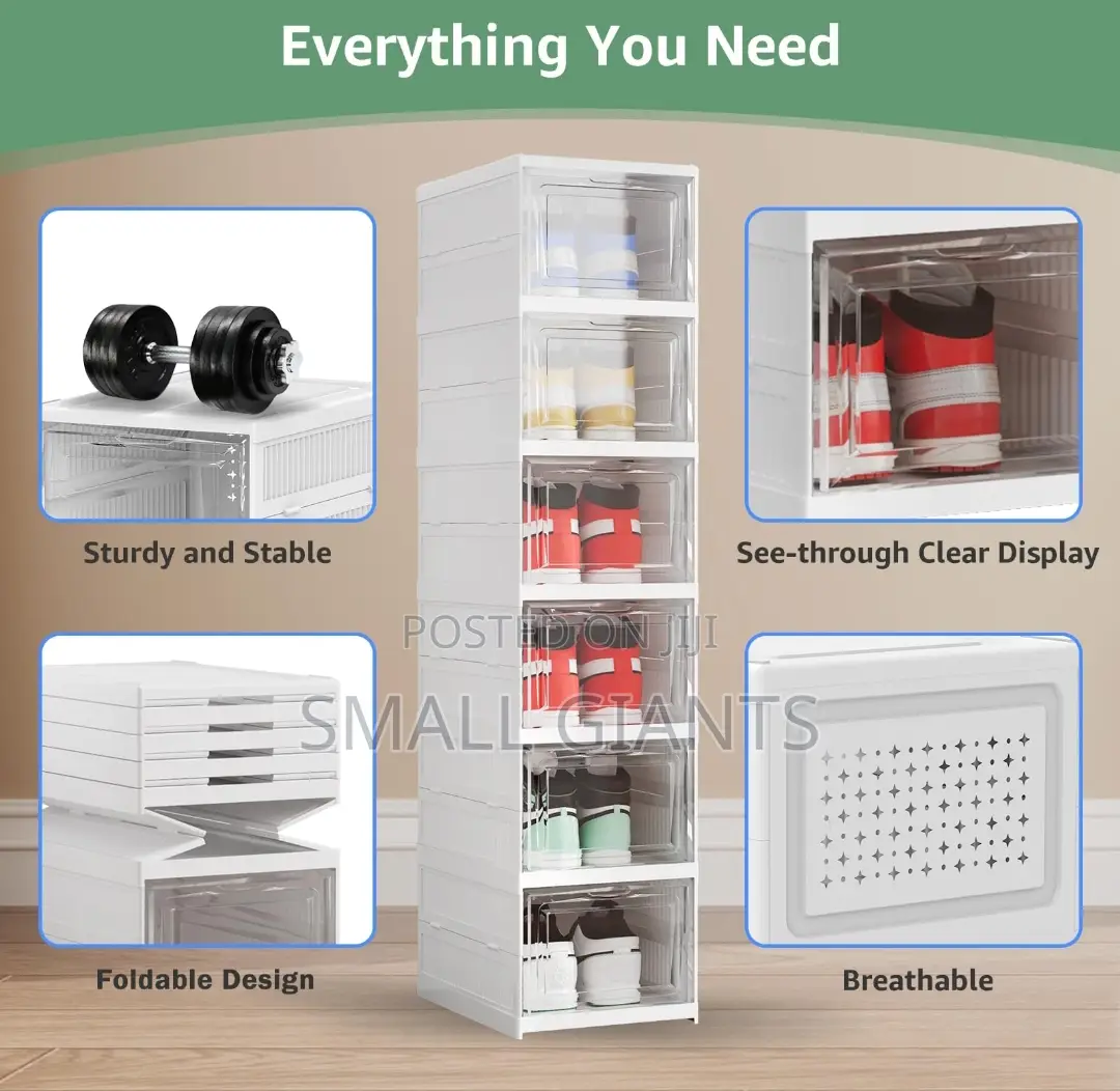 6-tier Foldable Shoe Organizer Box