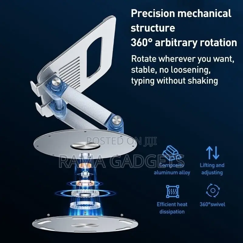 Laptop Stand 360 Degree Rotation - Silver - IP06 Yesido