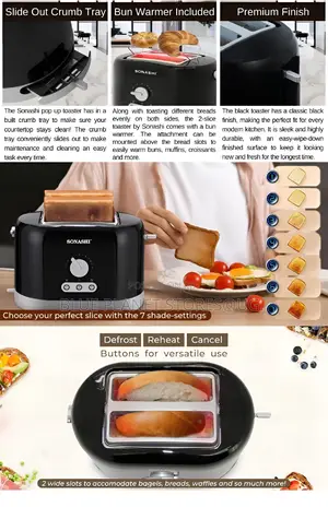 Sonashi "2-Slice" Bread Toasters \\ 730-870w \\ St-209