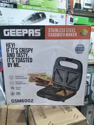 Geepas Sandwich Maker Stainless Steel Sandwich Maker