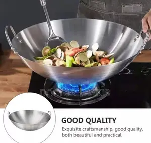 Heavy Duty Non-Stick Stainless Steel Work Frying Pan (NEW)