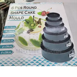 6pcs Round Cake Mould Set.