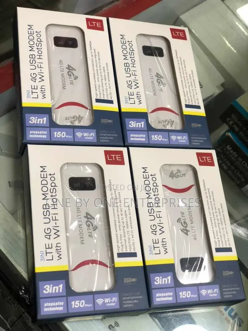 3in1 LTE 4G USB Modem With Wi-Fi Hotspot
