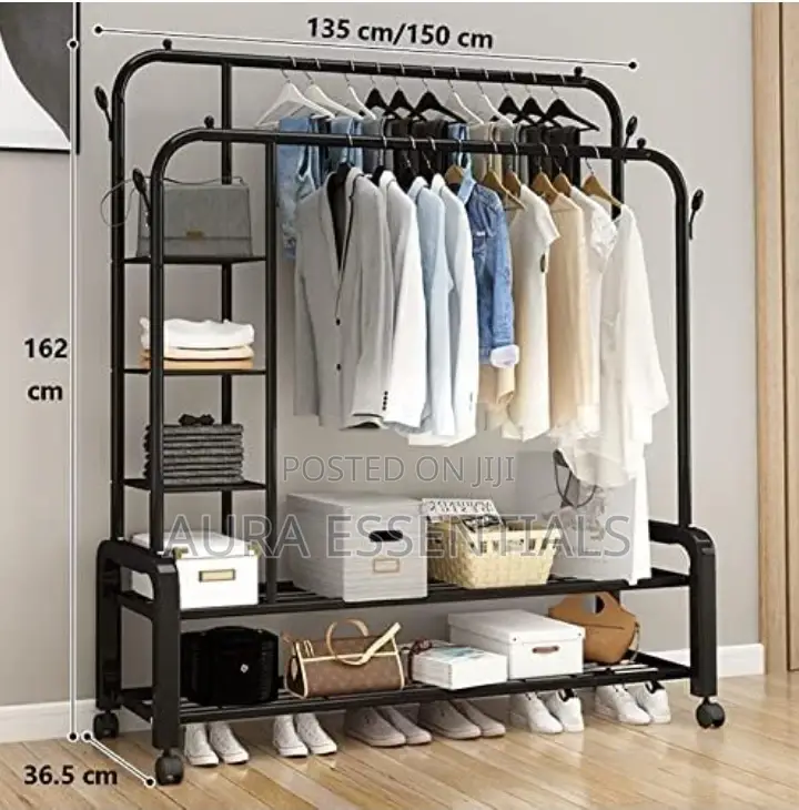 5 Layers Stainless Steel Clothes Hanger Rack