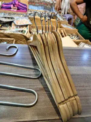 6pcs Smooth Finish Wood Hangers for Closet Heavy Duty