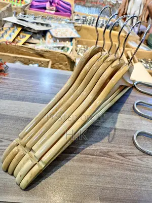 6pcs Smooth Finish Wood Hangers for Closet Heavy Duty