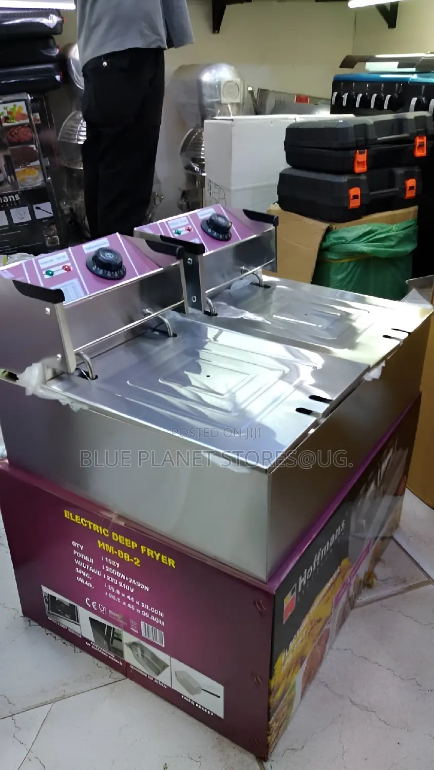 HOFFMANS 12L (6.0L+6.0L) Dual Deep Fryer \\ 5000w \\ HM-88-2