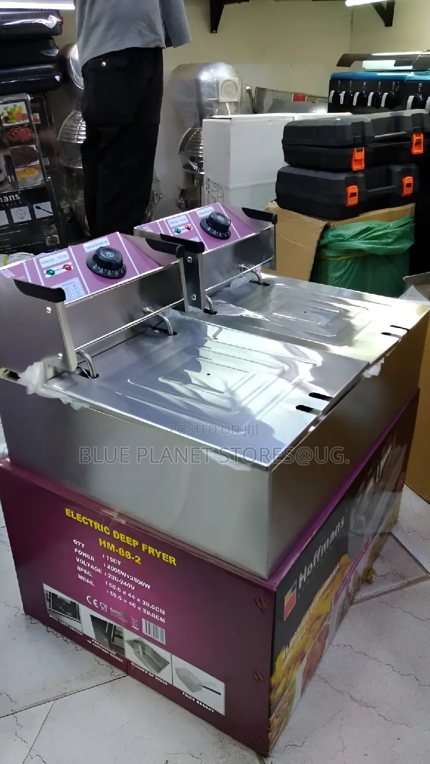 HOFFMANS 12L (6.0L+6.0L) Dual Deep Fryer \\ 5000w \\ HM-88-2