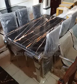 6 Seater Dining Table Marble Stone